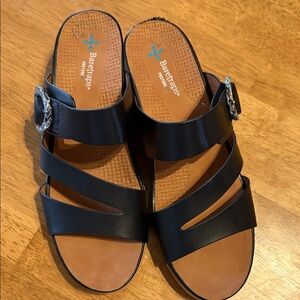 BareTraps Women's Strappy Black Sandals